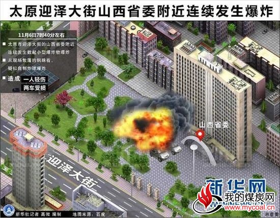 山西省委附近爆炸初步判断为人为制造