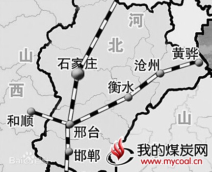 邢和铁路东起邢台市小康庄站,西至山西省和顺县和顺站,远期经晋中图片