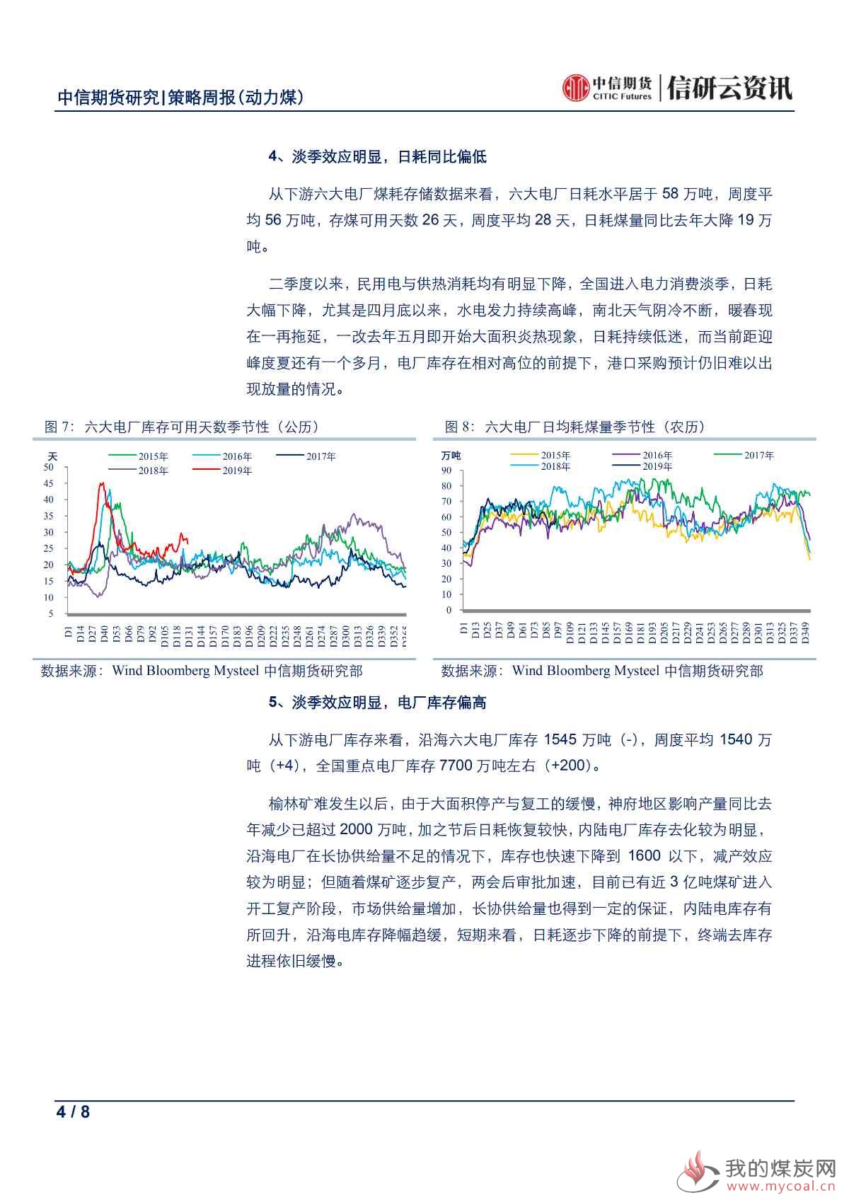 【中信期货黑色（动力煤）】淡季效应明显，市场趋势难成——周报20190513_03