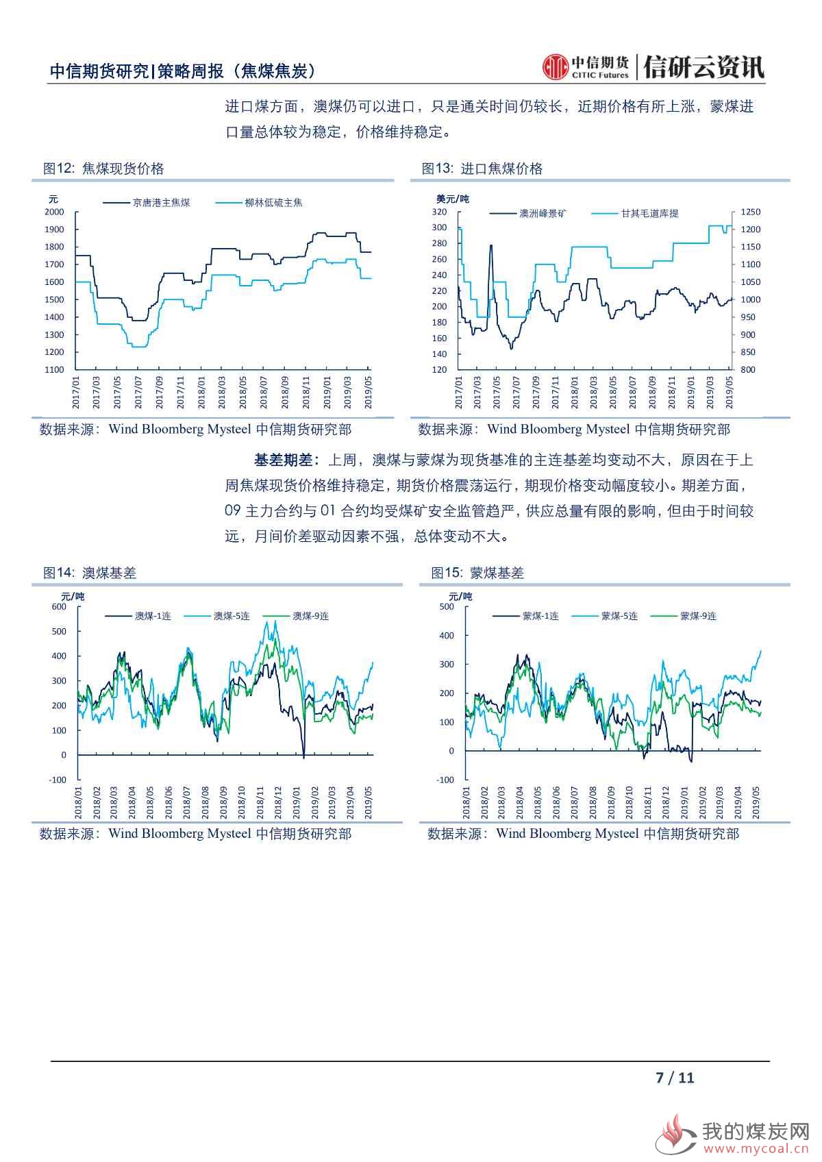 【中信期货黑色（双焦）】环保限产预期加强，焦炭价格震荡偏强——周报20190513_06