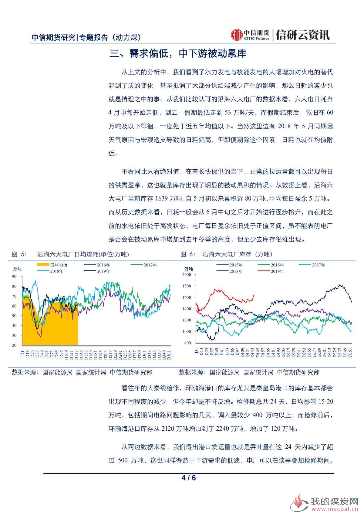 【中信期货黑色(动力煤)】夏季已至,煤炭旺季何在——专题报告20190520_03