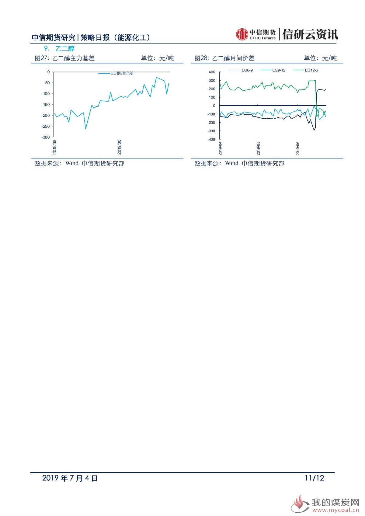 【中信期货能化】低库存品种表现突出，其他品种低位震荡——日报20190704_10