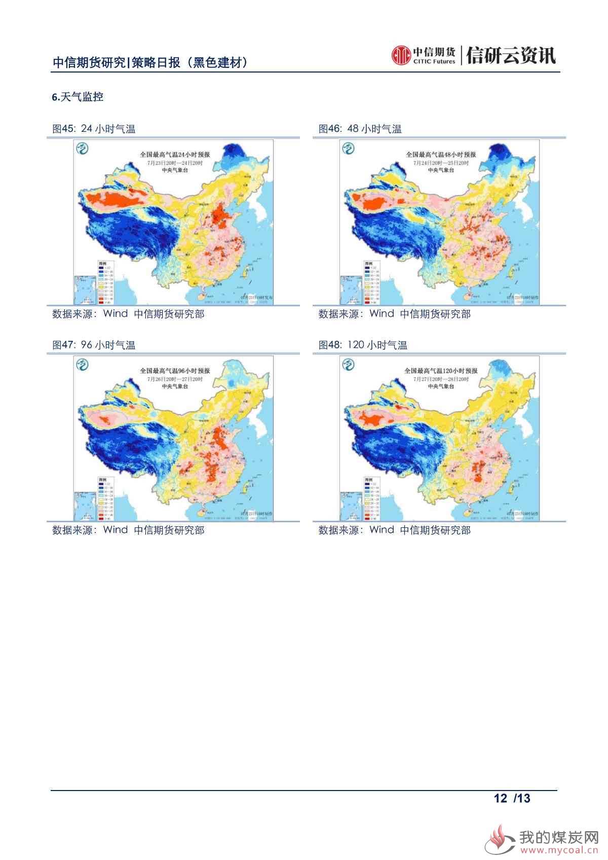 【中信期货黑色】提涨落地范围扩大，焦炭供需边际改善——日报20190724_11