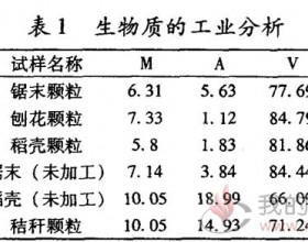 不同种类生物质的燃烧