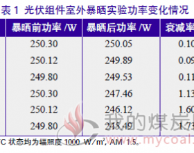 光伏组件功率衰减分析