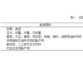 美国、巴西农业生物质