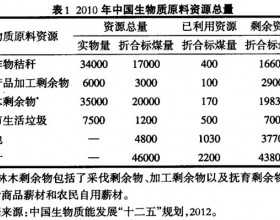 中国的林木生物质能源