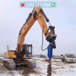 挖掘机螺旋钻机液压钻孔机挖机打桩机小型打桩机