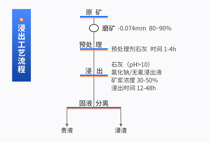 浸出工艺流程图
