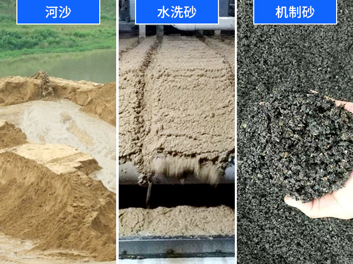 三分钟秒懂河沙、水洗砂、机制砂
