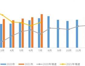 2021年1-7月电力消费