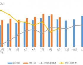 2021年1-9月电力消费