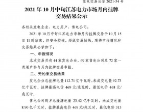  上涨6.797分！江苏完成深化煤电上网电价市场化改革后的首次