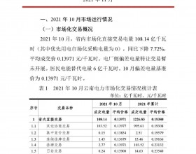  云南电力交易月报（2021年11月）