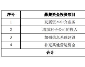 中信证券A股配股申请