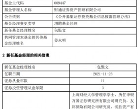  财通资管科技创新一年定开混合增聘基金经理包斅文