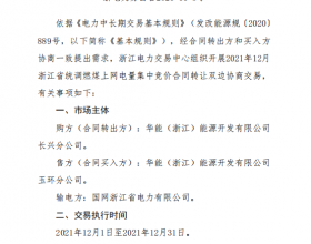 2021年12月浙江省统调