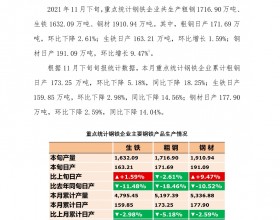 2021年11月下旬重点钢