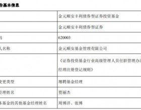 金元顺安丰利债券增聘