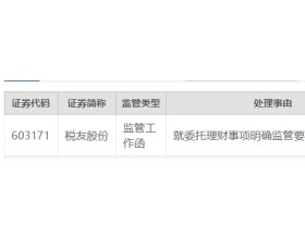 税友股份收监管工作函