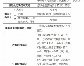 中国银行永春支行被罚