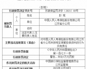 人保寿险江苏分公司违