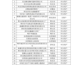 新疆公示2022年1月第