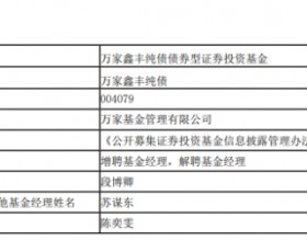 万家鑫丰纯债增聘基金