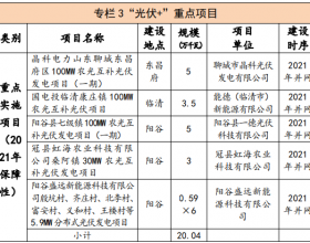  5.82GW！山东聊城风光重点项目名单一览