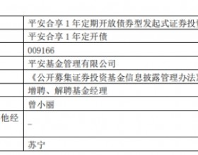 平安合享1年定开债增