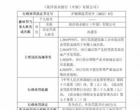 南洋商业银行违法被罚