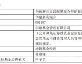 华融新利混合增聘基金