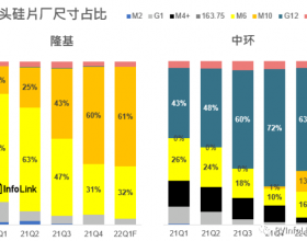 2022年大尺寸组件市占