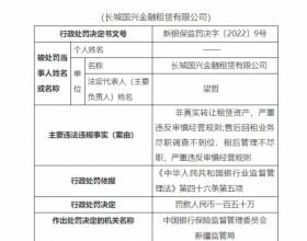 长城国兴金融租赁违法