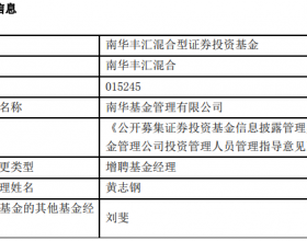 南华丰汇混合增聘基金