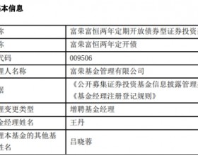 富荣基金2只债券基金