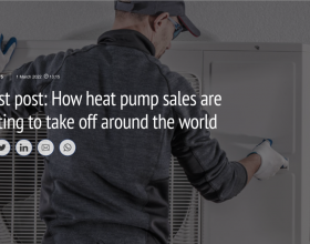 热泵在世界各地的销售