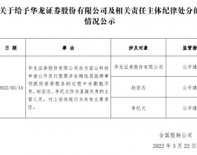 华龙证券及两员工被公