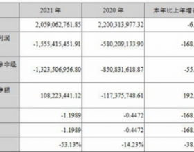 海南海药2021年亏损15