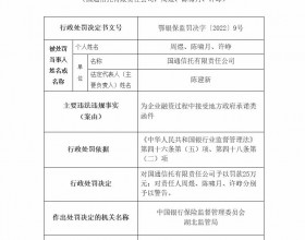 国通信托被罚 为企业