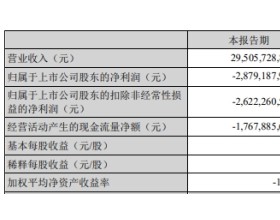 新希望一季度亏损28.8