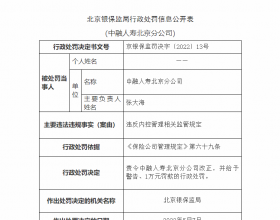 中融人寿北京分公司违