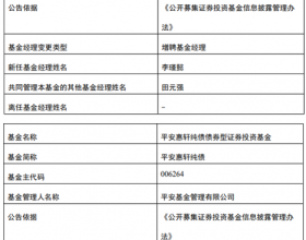 平安基金5只债券基金