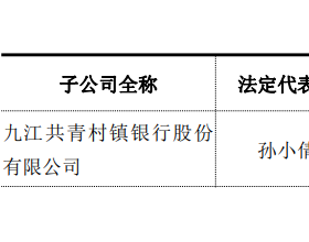 九江共青村镇银行违法