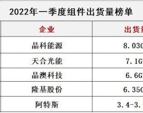 群雄割据 | 光伏组件