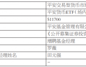 平安货币ETF增聘罗薇