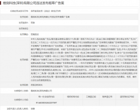 维刻科技公司违法发布