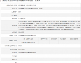 深圳参源皇公司被罚 