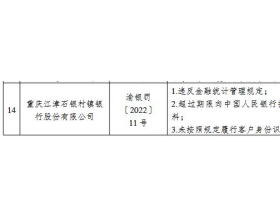 重庆江津石银村镇银行