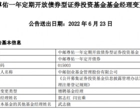 中邮基金2只债券基金